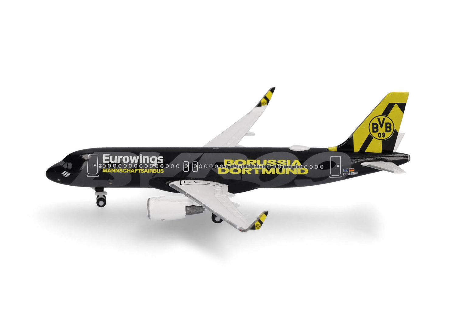 Herpa Eurowings Airbus A320 "BVB Mannschaftsairbus" D-AEWM (2025) 1/500 Scale