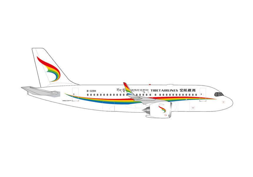 Herpa Tibet Airlines Airbus A319neo 1/500 Aircraft Scale Model