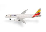 Herpa LATAM Airlines Chile Airbus A320 - Colombia Flag livery - CC-BFE 1/500 Aircraft Scale Model