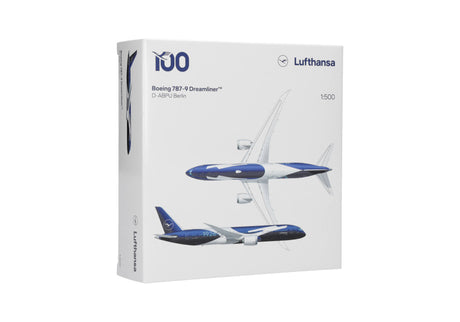 Herpa Lufthansa Boeing 787-9, D-ABPU "Berlin", Dreamliner "100 Years" 1/500 Aircraft Scale Model