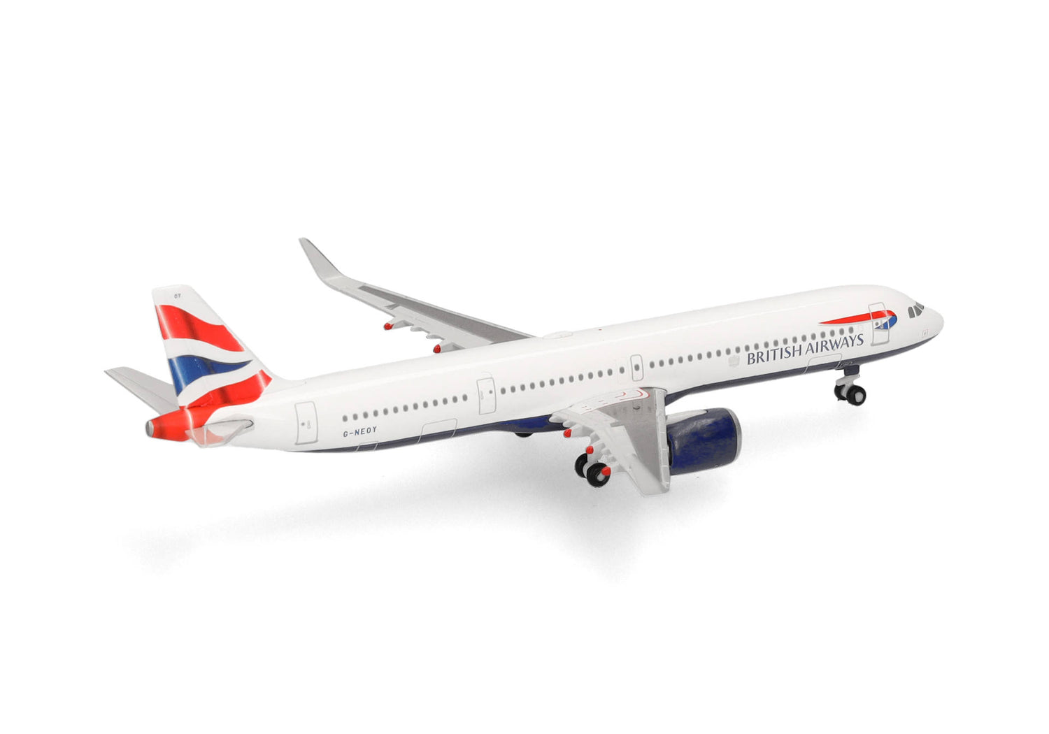 Herpa British Airways Airbus A321neo - G-NEOY 1/500 Aircraft Scale Model