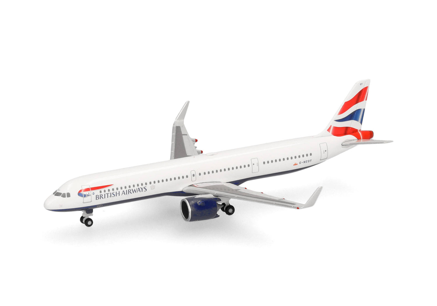 Herpa British Airways Airbus A321neo - G-NEOY 1/500 Aircraft Scale Model