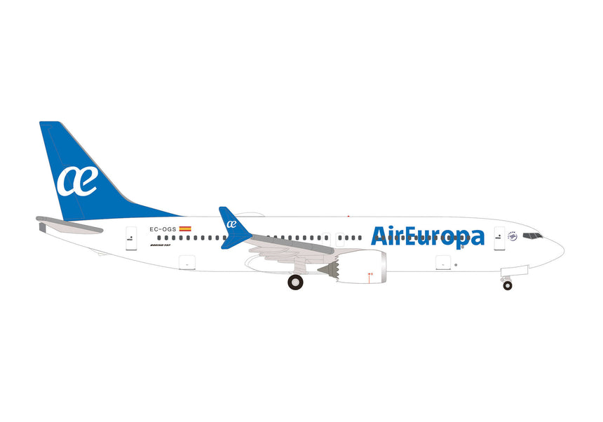 Herpa Air Europa Boeing 737 Max 8 - EC-OGS 1/500 Aircraft Scale Model