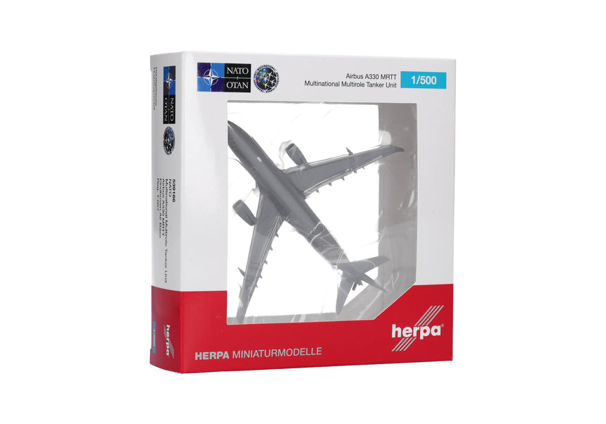 Herpa NATO Multinational Multirole Tanker Unit (MMU) Airbus A330 MRTT, Eindhoven Air Base – T-057 1/500 Aircraft Scale Model