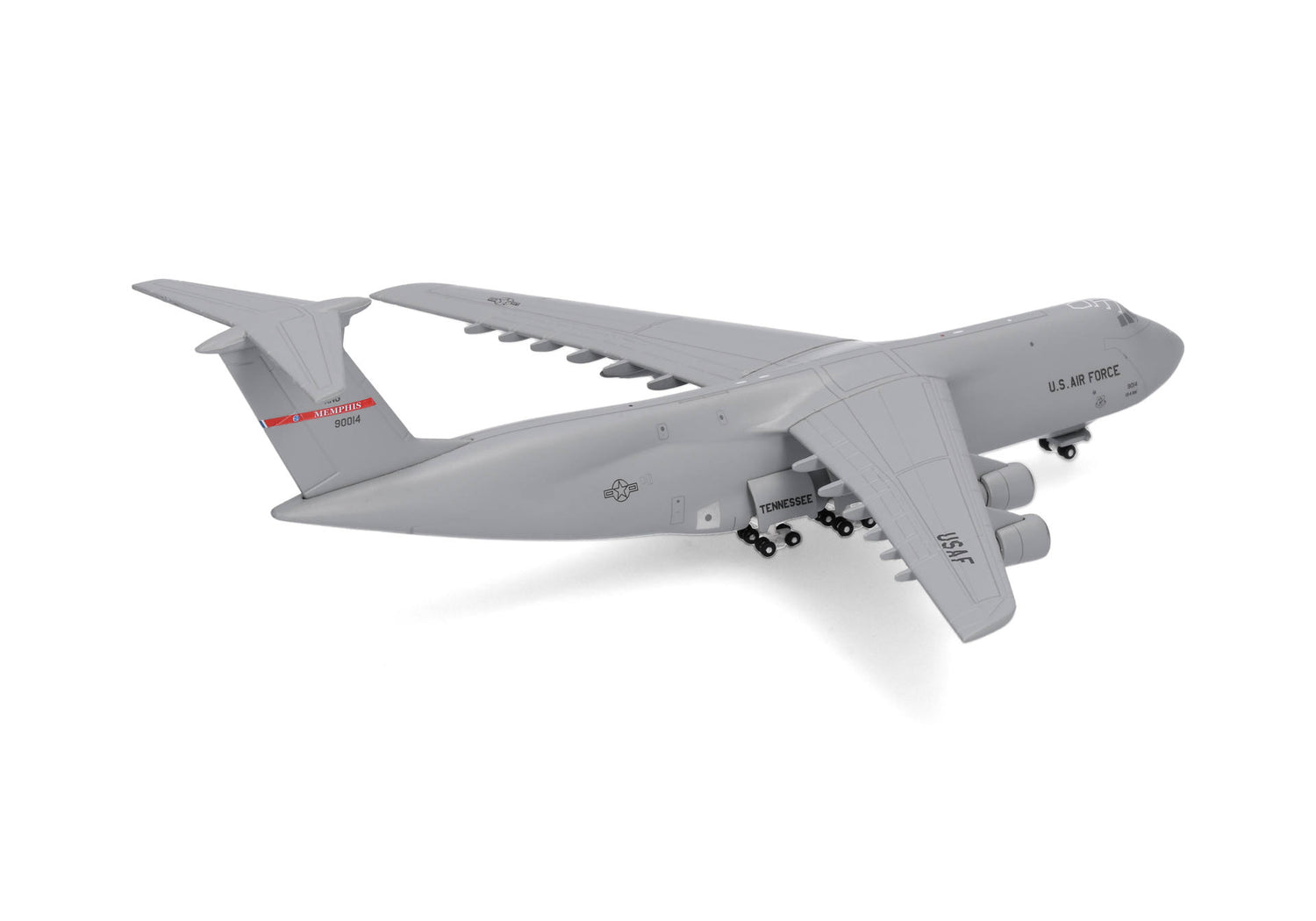 Herpa U.S. Air Force Lockheed C-5A Galaxy - Tennessee Air National Guard, 155th Airlift Squadron, Memphis – 69-0014 1/500 Aircraft Scale Model