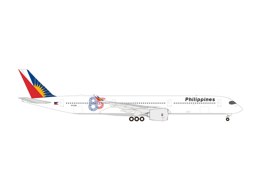 Herpa Philippine Airlines Airbus A350-1000 "85 Years" – RP-C3510 1/500 Aircraft Scale Model
