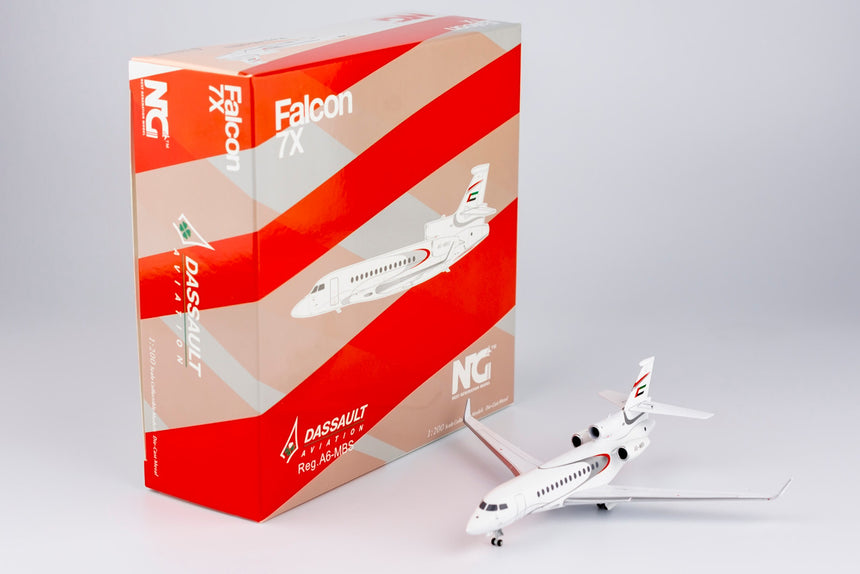 NG Models DC Aviation Dassault Falcon 7X A6-MBS 1/200 Scale