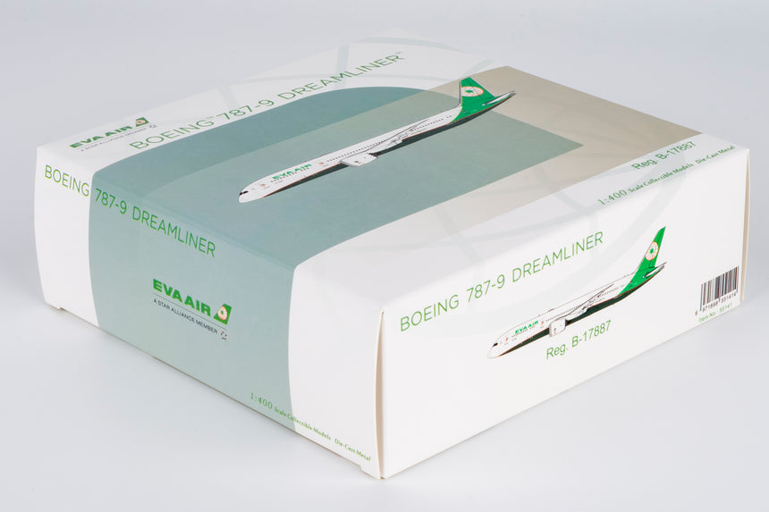 NG Models Eva Airways Boeing 787-9 Dreamliner B-17887 (with new titles) 1/400 Aircraft Scale Model
