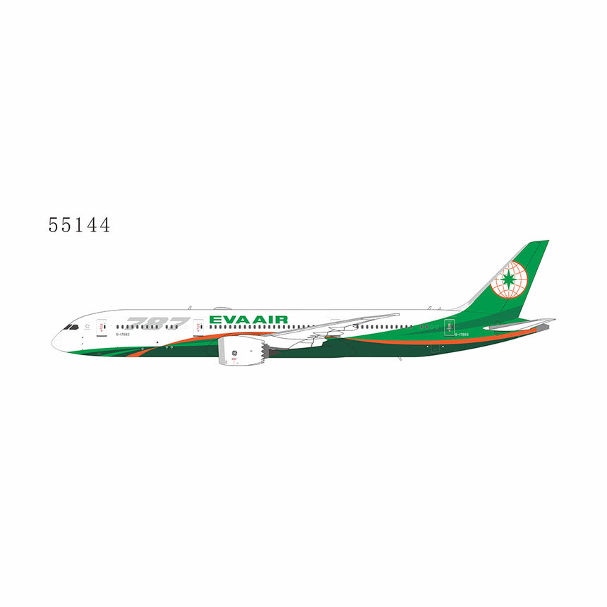 NG Models Eva Airways Boeing 787-9 Dreamliner B-17883 1/400 Aircraft Scale Model