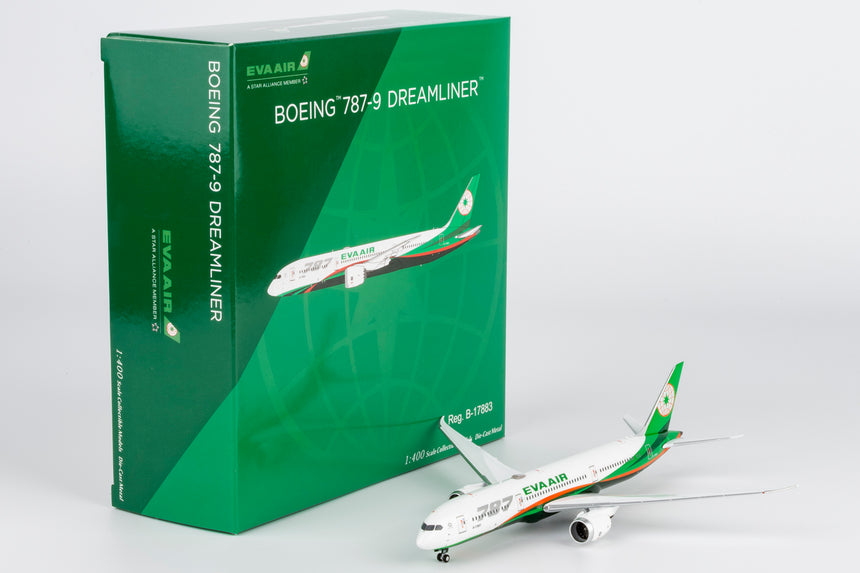 NG Models Eva Airways Boeing 787-9 Dreamliner B-17883 1/400 Aircraft Scale Model