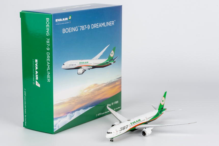 NG Models Eva Airways Boeing 787-9 Dreamliner B-17885 1/400 Aircraft Scale Model