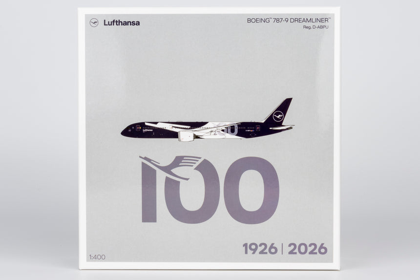 NG Models Lufthansa (100th Anniversary livery) Boeing 787-9 Dreamliner D-ABPU 1/400 Aircraft Scale Model