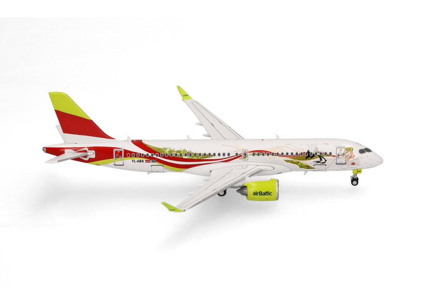 Herpa airBaltic Airbus A220-300 "50th A220" YL-ABX 1/400 Scale