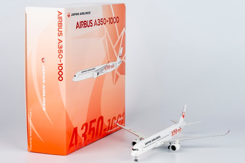 NG Models Japan Airlines (JAL) (Red "A350-1000" Titles) Airbus A350-1000 JA02WJ 1/400 Scale