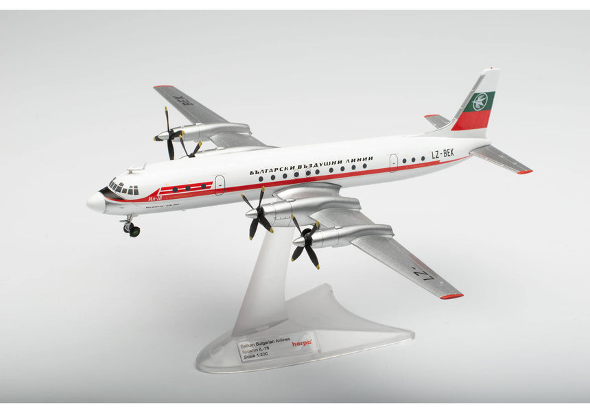 Herpa Balkan Bulgarian Airlines Ilyushin IL-18 – LZ-BEK 1/200 571050