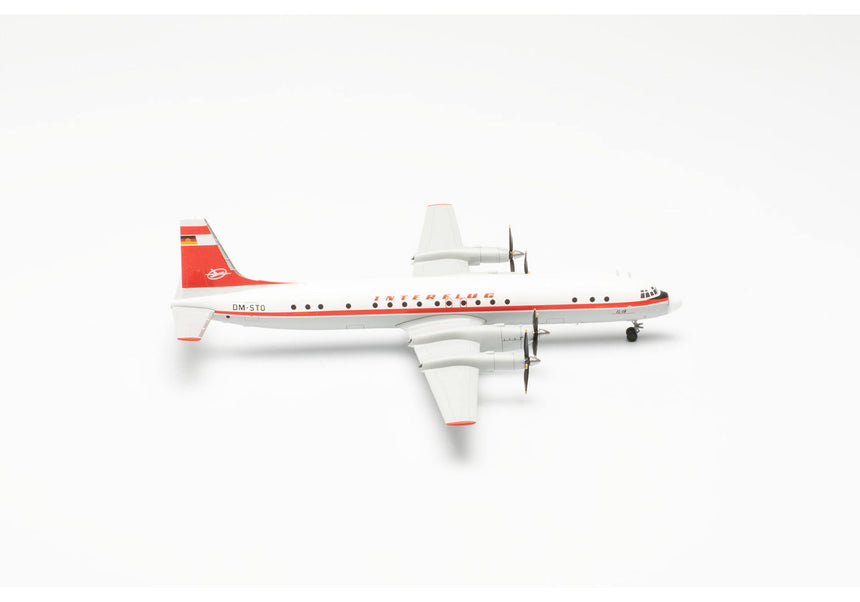 Herpa Interflug Ilyushin IL-18 – DM-STO 1/200 Scale