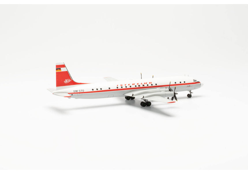 Herpa Interflug Ilyushin IL-18 – DM-STO 1/200 Scale
