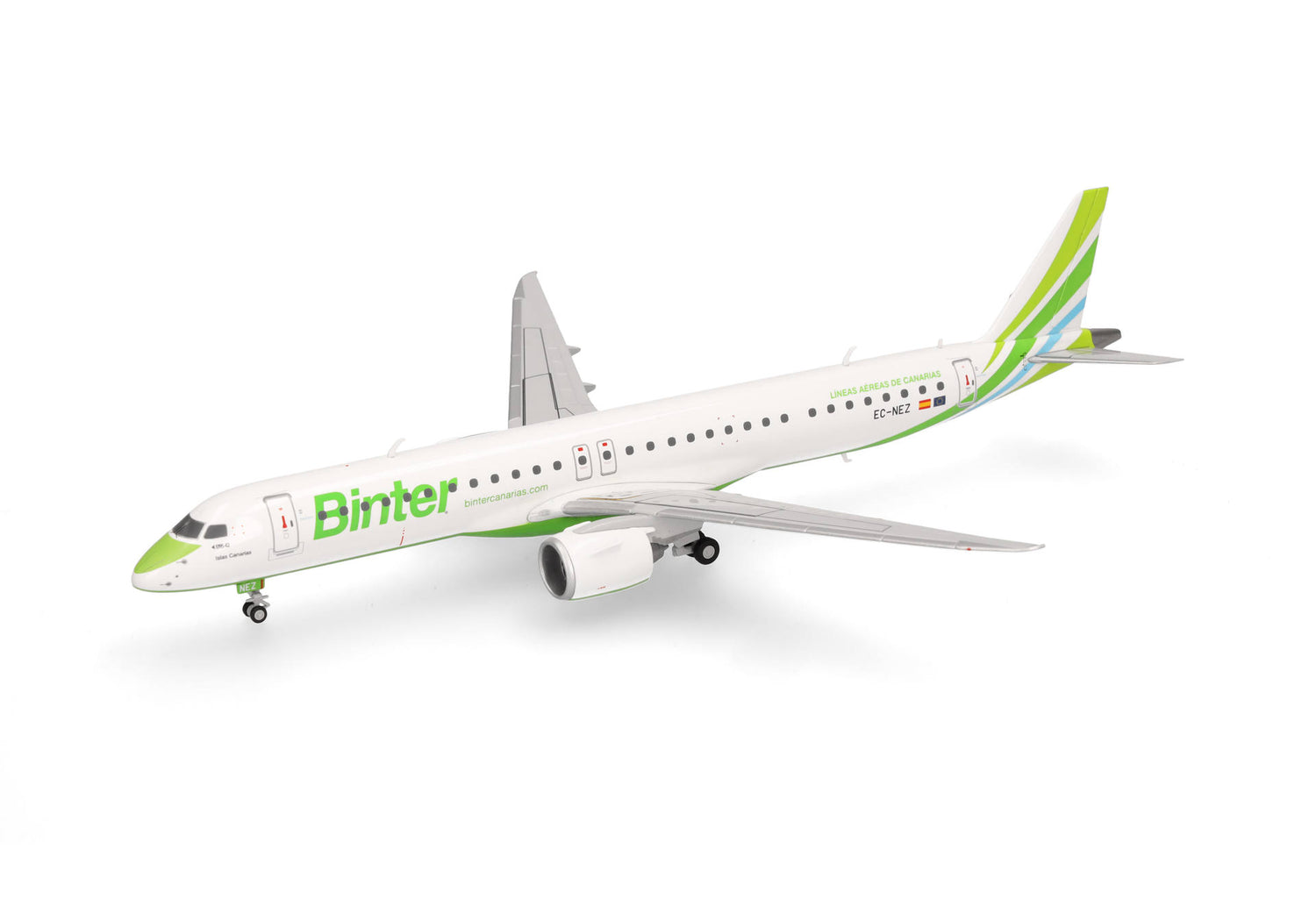 Herpa Binter Canarias Embraer E195-E2 - “Islas Canarias” - EC-NEZ 1/200 Aircraft Scale Model