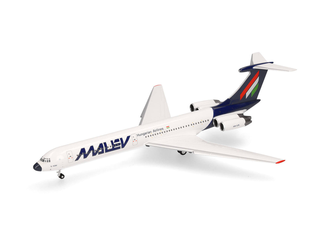 Herpa Malév Hungarian Airlines Ilyushin IL-62M HA-LIA 1/200 Scale