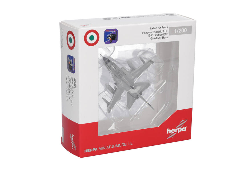 Herpa Italian Air Force Panavia Tornado ECR - 155° Gruppo ETS, 6° Stormo "Diavoli Rossi", Ghedi Air Baser 1/200 573078
