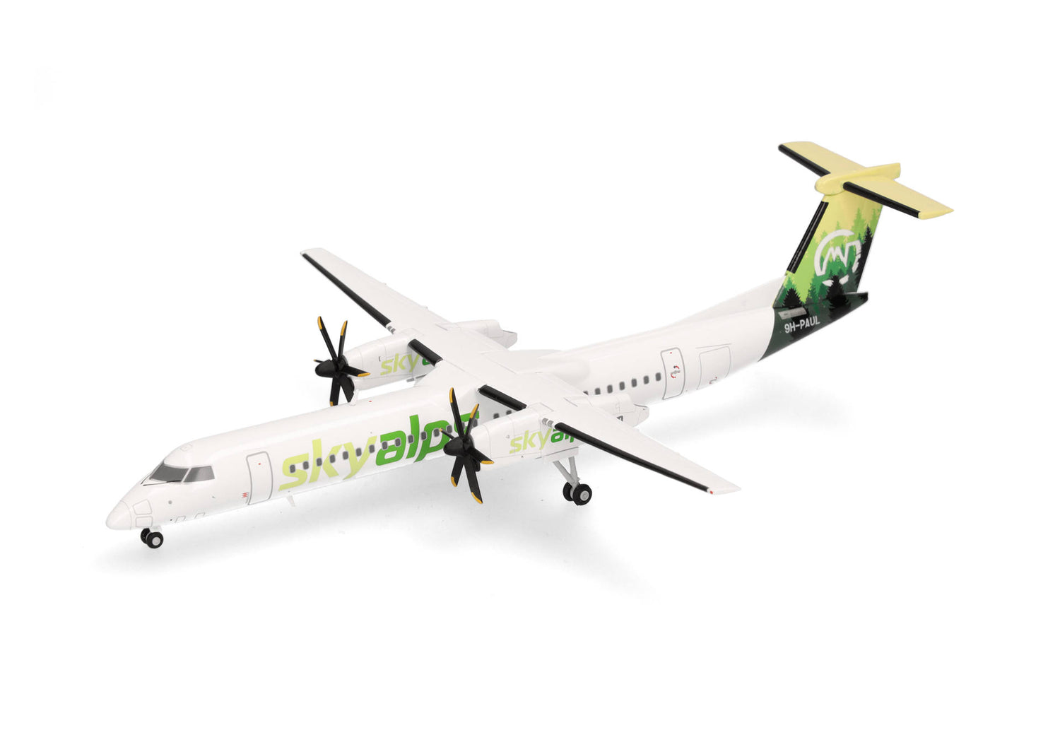 Herpa Sky Alps Bombardier Q400 - 9H-PAUL 1/200 Scale
