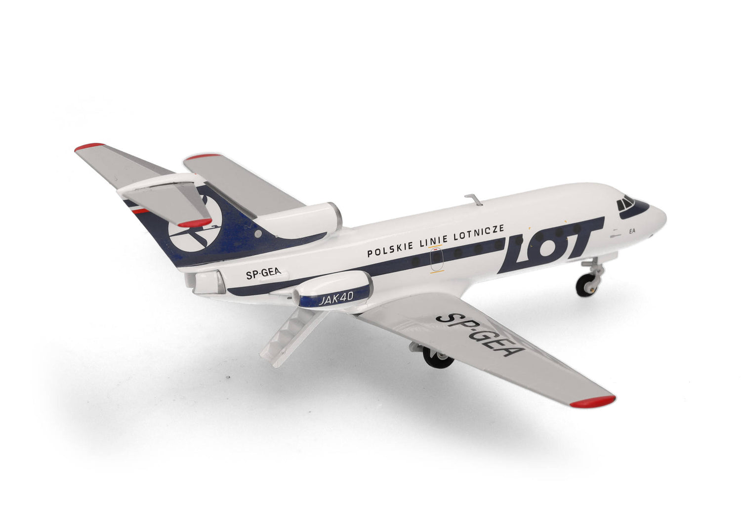 Herpa LOT Polish Airlines Yakovlev Yak-40 - SP-GEA 1/200 Aircraft Scale Model