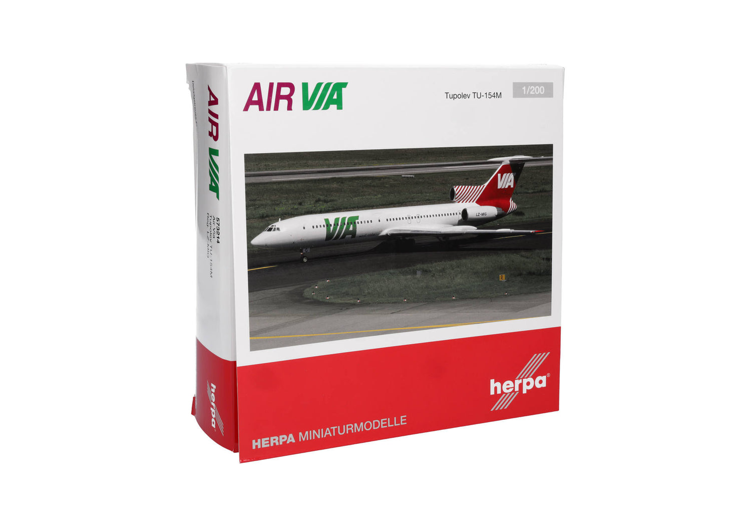 Herpa Air Via Tupolev TU-154M 1/200 Scale