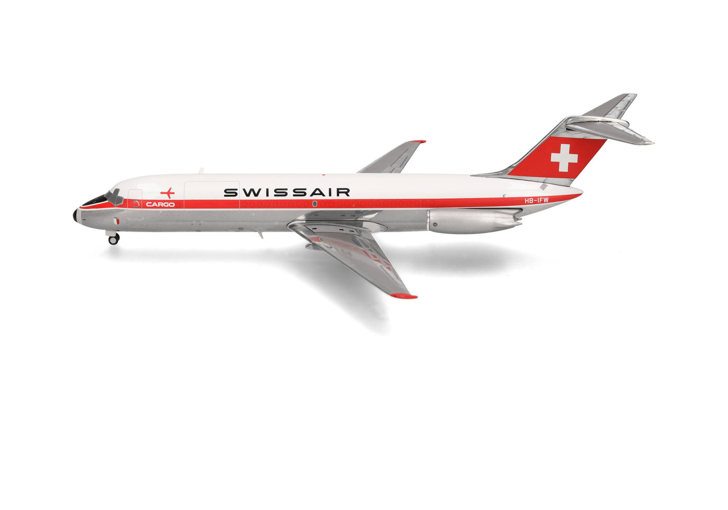 Herpa Swissair Douglas DC-9-30F – HB-IFW "Payerne" 1/200 Scale