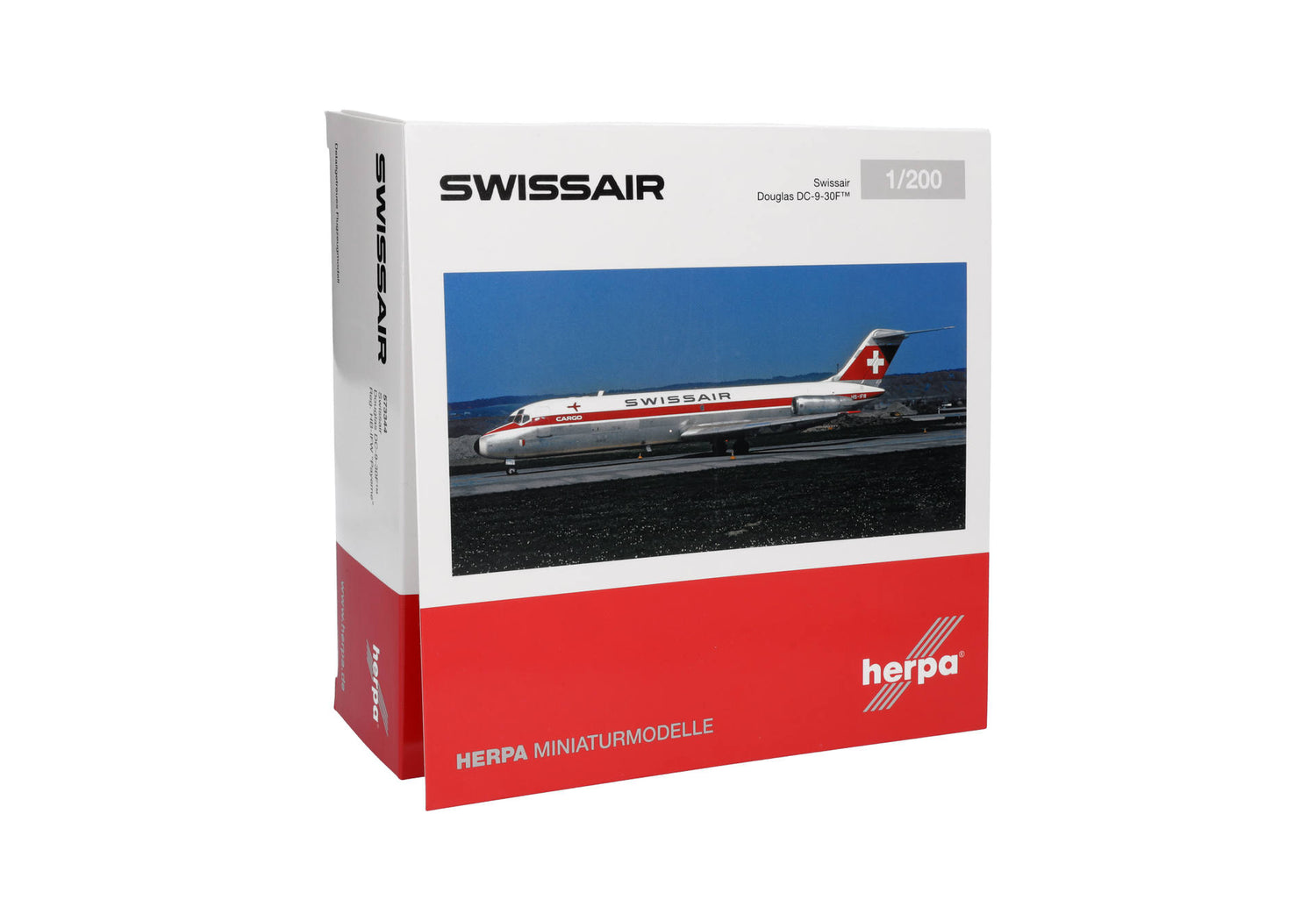 Herpa Swissair Douglas DC-9-30F – HB-IFW "Payerne" 1/200 Scale