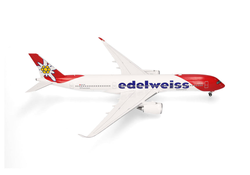 Herpa Edelweiss Air Airbus A350-900 – HB-IHF "Piz Bernina" 1/200 Scale