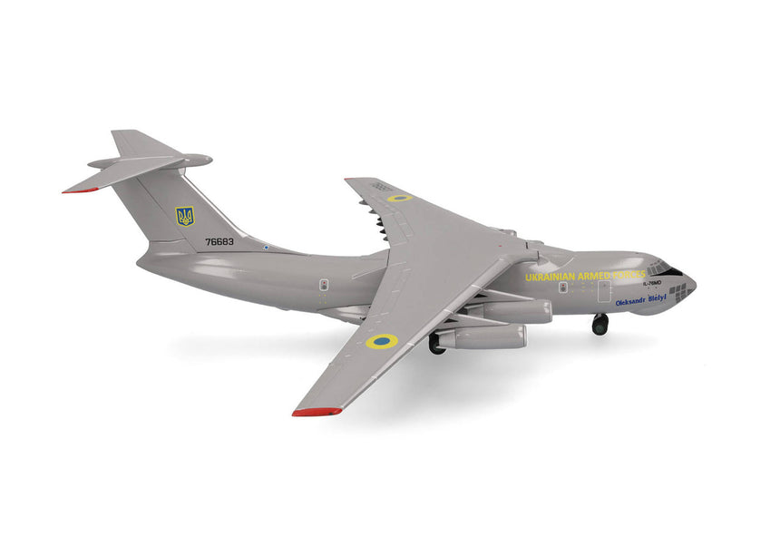 Herpa Ukrainian Air Force Ilyushin IL-76 - 25th Transport Aviation Brigade - 76683 1/200 Scale