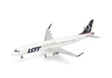 Herpa LOT Polish Airlines Embraer E190 1/200 Aircraft Scale Model