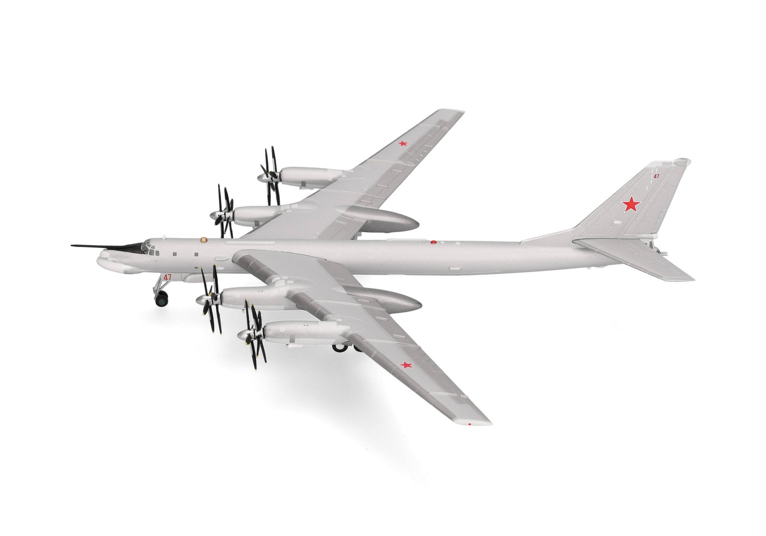 Herpa Soviet Air Forces Tupolev TU-95MS - 1226th Heavy Bomber Aviation Regiment, Chagan Air Base, Kazakh SSR 1/200 Aircraft Scale Model