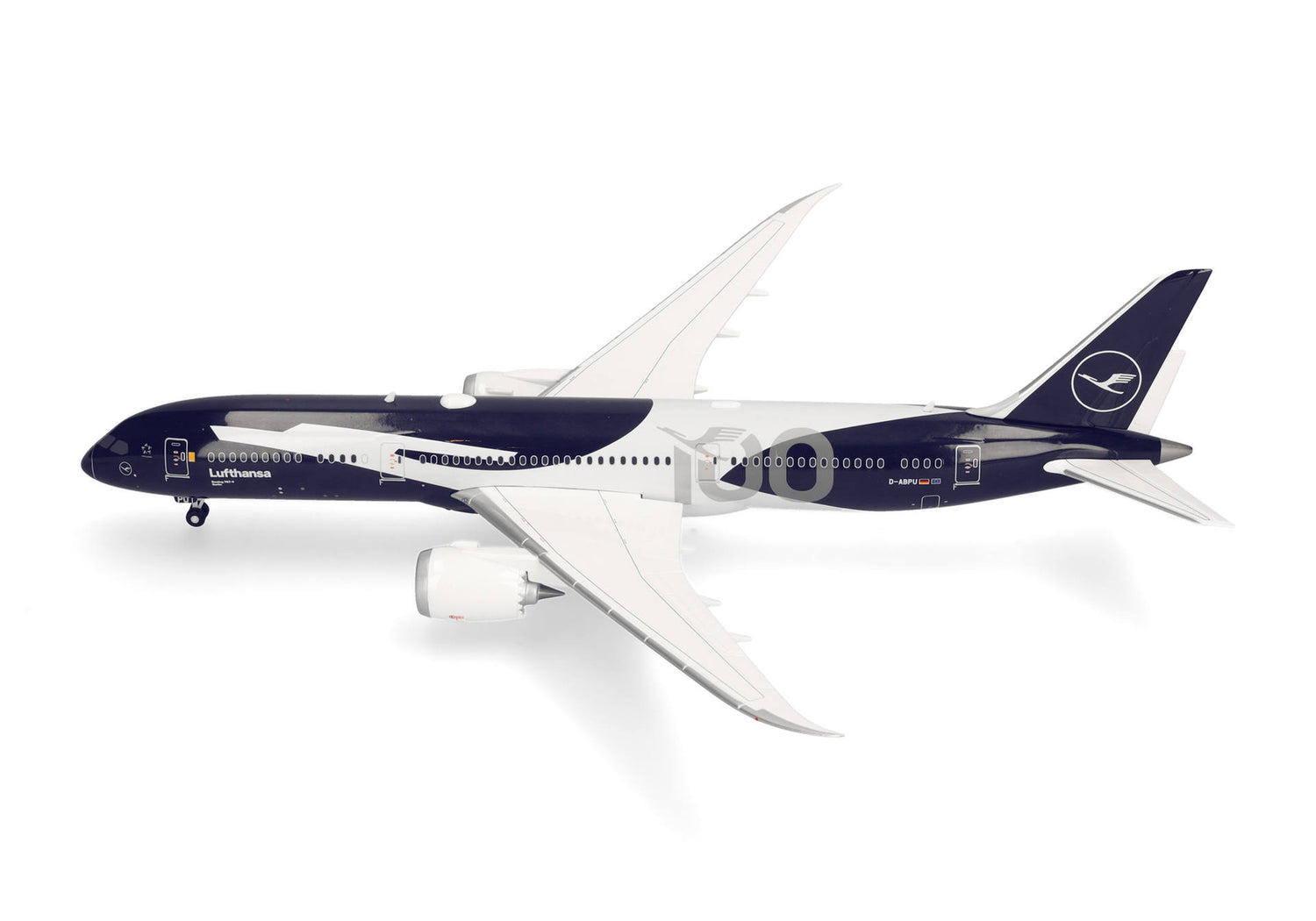 Herpa Lufthansa Boeing 787-9 Dreamliner "100 Years" - D-ABPU "Berlin" 1/200 Aircraft Scale Model