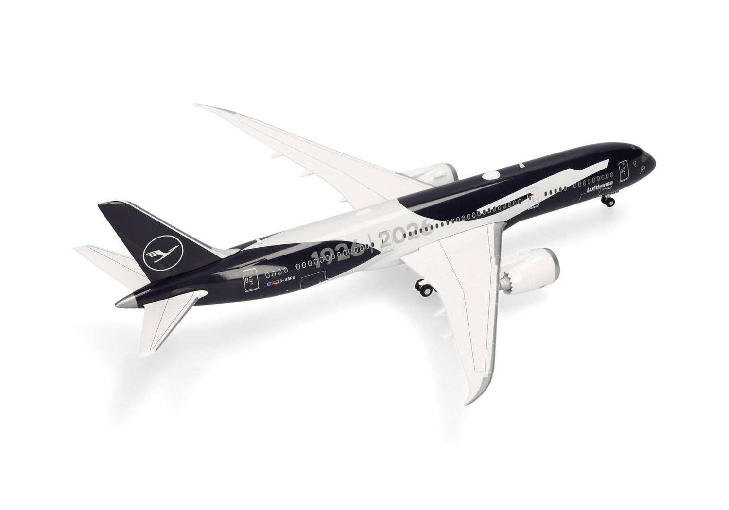 Herpa Lufthansa Boeing 787-9 Dreamliner "100 Years" - D-ABPU "Berlin" 1/200 Aircraft Scale Model