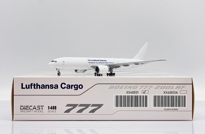 JC Wings Lufthansa Cargo Boeing 777-200LRF (D-ALFJ) 1/400 Aircraft Scale Model