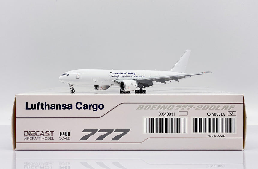 JC Wings Lufthansa Cargo Boeing 777-200LRF (D-ALFJ) FLAPS DOWN 1/400 Scale