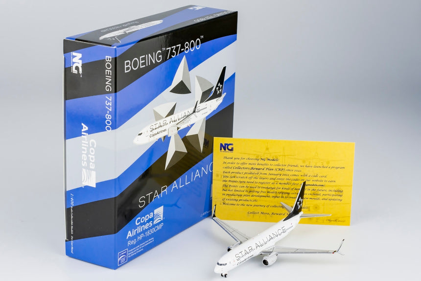 NG Models Copa Airlines Boeing 737-800/w HP-1830CMP Star Alliance 1/400 Scale