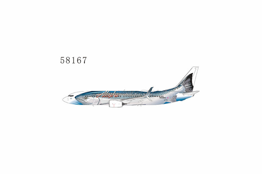 NG Models Alaska Airlines Boeing 737-800/w N559AS Salmon Thirty Salmon II 1/400