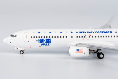 NG Models KaiserAir "Harris/Walz Campaign Plane; with scimitar winglets" Boeing 737-800/w N778MA 1/400 Scale