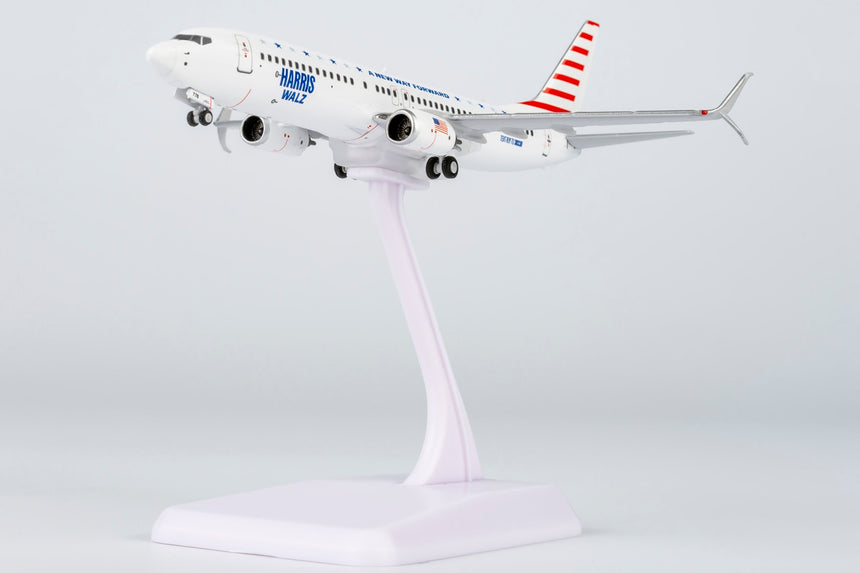NG Models KaiserAir "Harris/Walz Campaign Plane; with scimitar winglets" Boeing 737-800/w N778MA 1/400 Scale