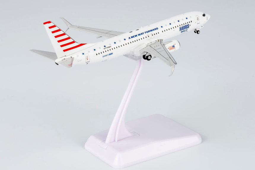 NG Models KaiserAir "Harris/Walz Campaign Plane; with scimitar winglets" Boeing 737-800/w N778MA 1/400 Scale
