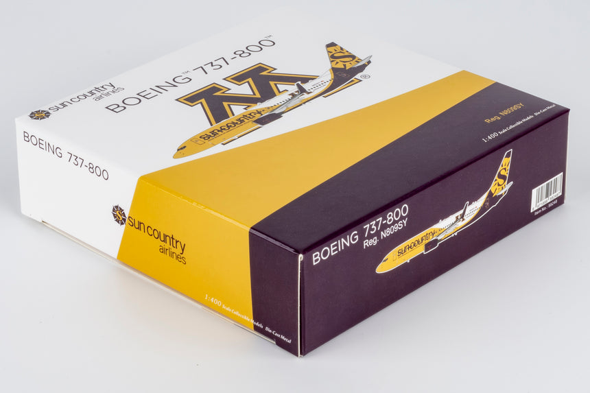 NG Models Sun Country Airlines "New Golden Gophers" livery Boeing 737-800/w N809SY 1/400 Scale