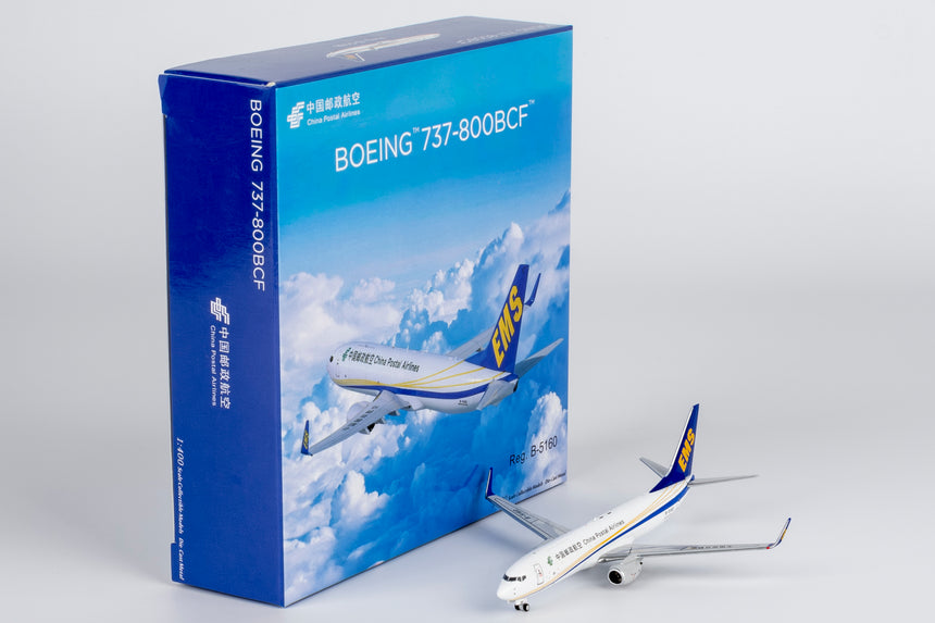 NG Models China Postal Airlines Boeing 737-800BCF/w B-5160 1/400 Aircraft Scale Model