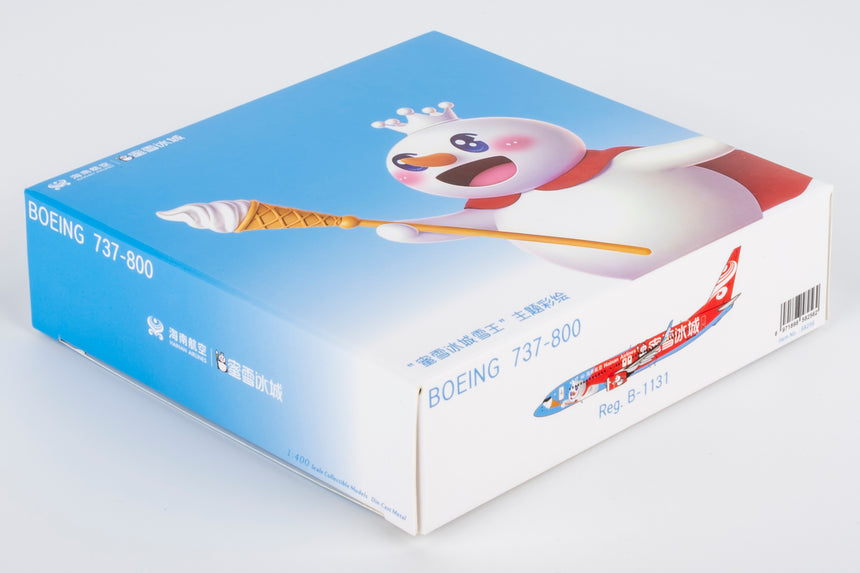 NG Models Hainan Airlines (Mixue colors #1) Boeing 737-800/w B-1131 1/400 Aircraft Scale Model