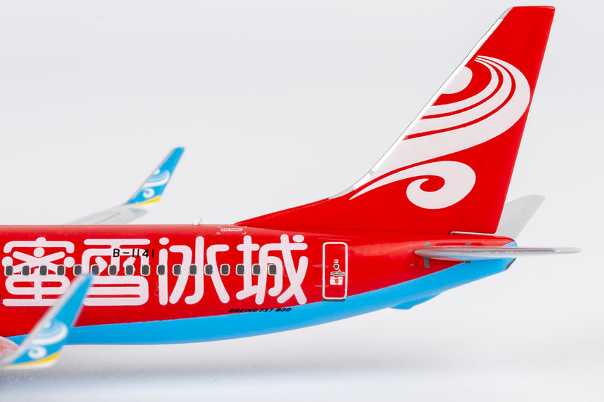 NG Models Hainan Airlines (Mixue colors #2) Boeing 737-800/w B-1141 1/400 Aircraft Scale Model