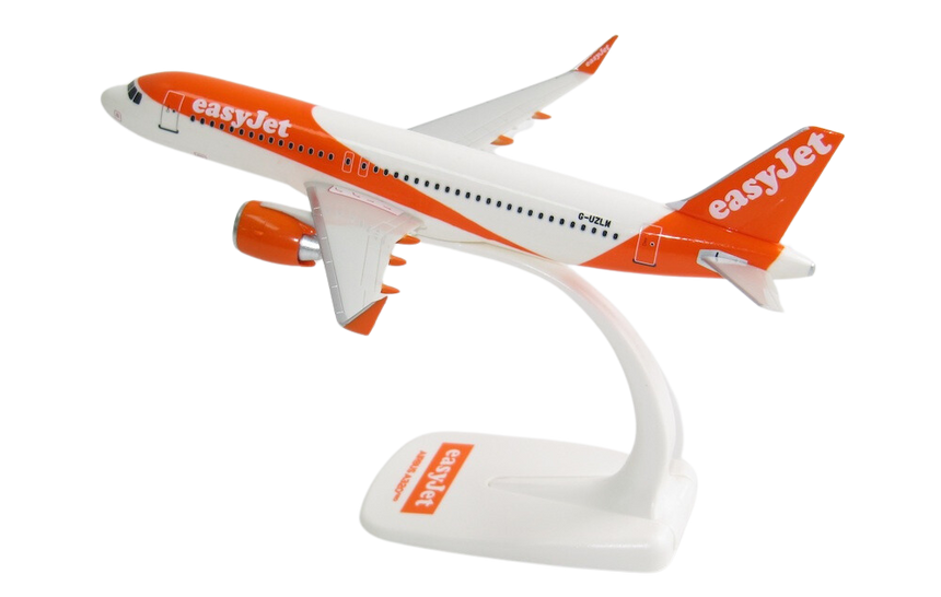 EasyJet Airbus A320Neo Snap-fit Model Plane 1/200 Aircraft Scale Model