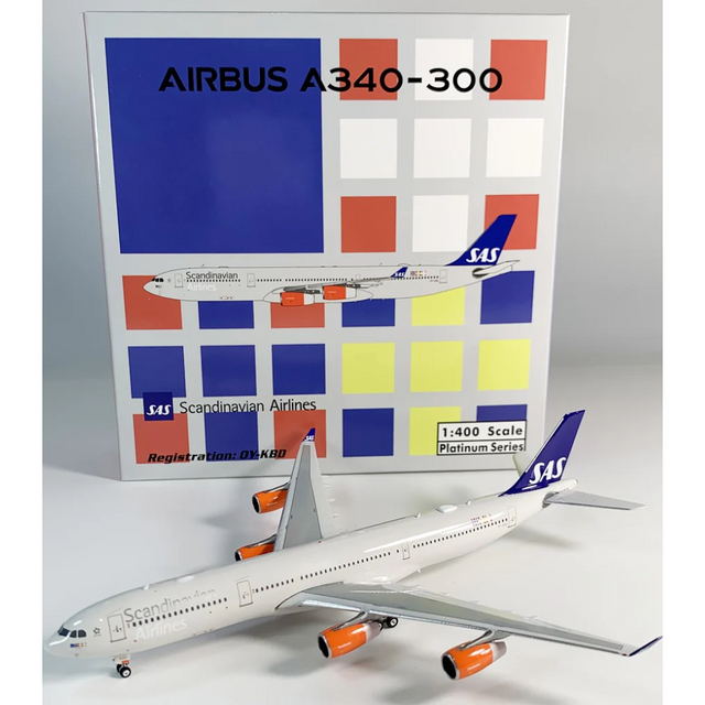 Phoenix Scandinavian Airlines (SAS) Airbus A340-300 OY-KBD 1/400 Aircraft Scale Model