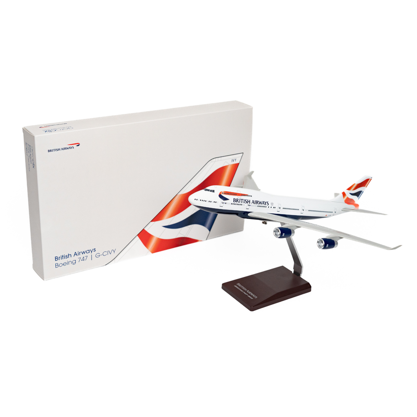 AeroClix British Airways Boeing 747-400 G-CIVY 1/200 Aircraft Scale Model