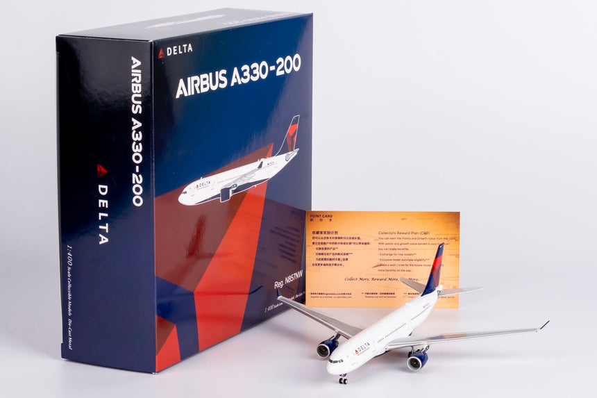NG Models Delta Air Lines Airbus A330-200 N857NW 1/400 Scale